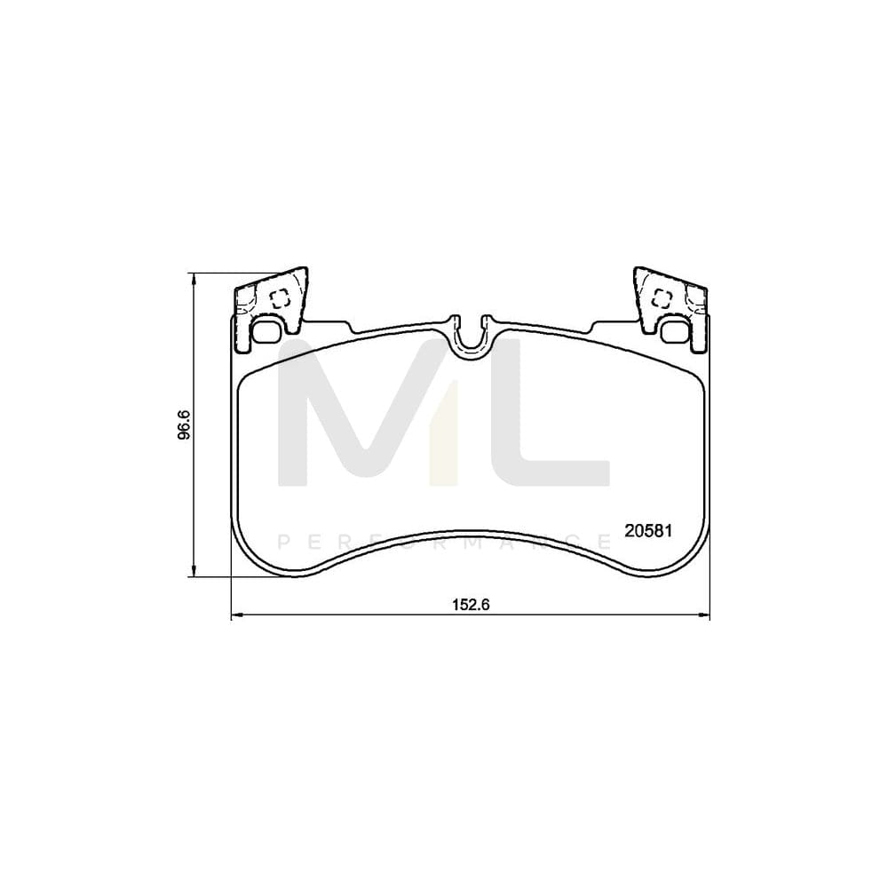 Brembo P 44 029 Brake Pad Set Prepared For Wear Indicator, With Anti-Squeak Plate, With Counterweights | ML Performance Car Parts