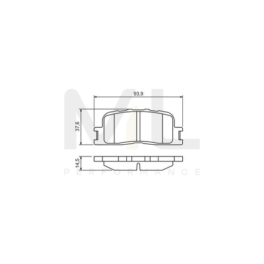 Bosch 0986494359 Brake Pad Set BP1267 | ML Performance Car Parts