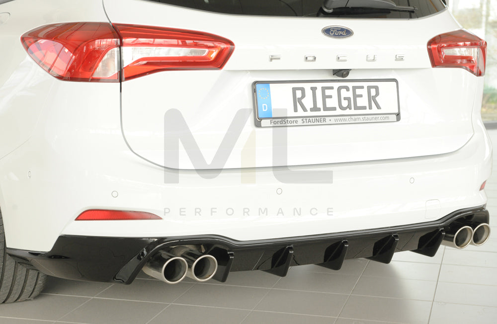 Rieger 00088243 Ford DEH Focus 4 Rear Diffuser (Inc. Focus 4 ST) 5 | ML Performance UK Car Parts