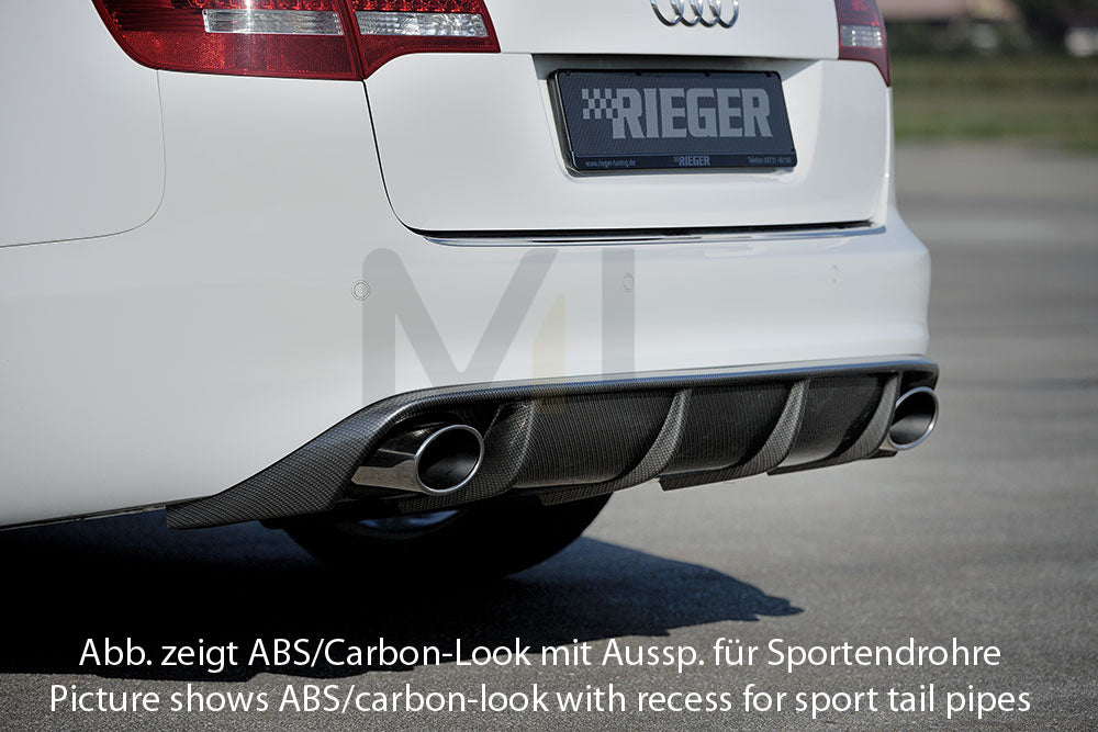 Rieger 00088044 Audi 4F A6 Rear Diffuser 3 | ML Performance UK Car Parts