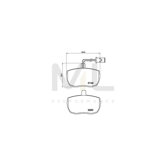 Brembo P A6 006 Brake Pad Set | ML Performance Car Parts