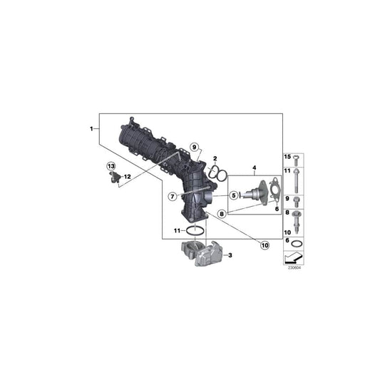 Genuine BMW 11617823039 Intake Manifold (Inc. One D, Cooper D ALL4 1.6 & Cooper D 2.0) | ML Performance UK Car Parts