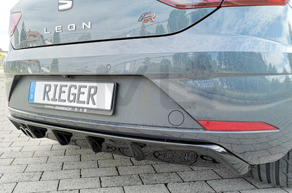 Rieger 00088132 SEAT 5F Leon FR Rear Diffuser 5 | ML Performance UK Car Parts