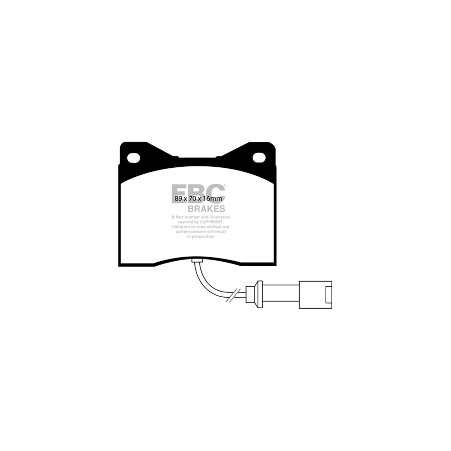 EBC PLK1507 Ford Sierra Yellowstuff Pads and Brake Line Performance Pack - Girling/TRW Caliper 2 | ML Performance UK Car Parts