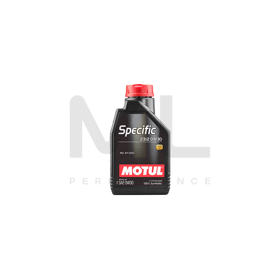 Motul Specific PSA 2312 0w-30 Fully Synthetic Car Engine Oil 1l | Engine Oil | ML Car Parts UK | ML Performance