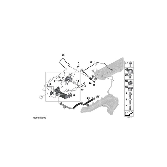 Genuine BMW 11748506886 F07 E92 Vacuum Hose With Anti-Scuffing (Inc. 535dX, 330d & 330xd) | ML Performance UK Car Parts