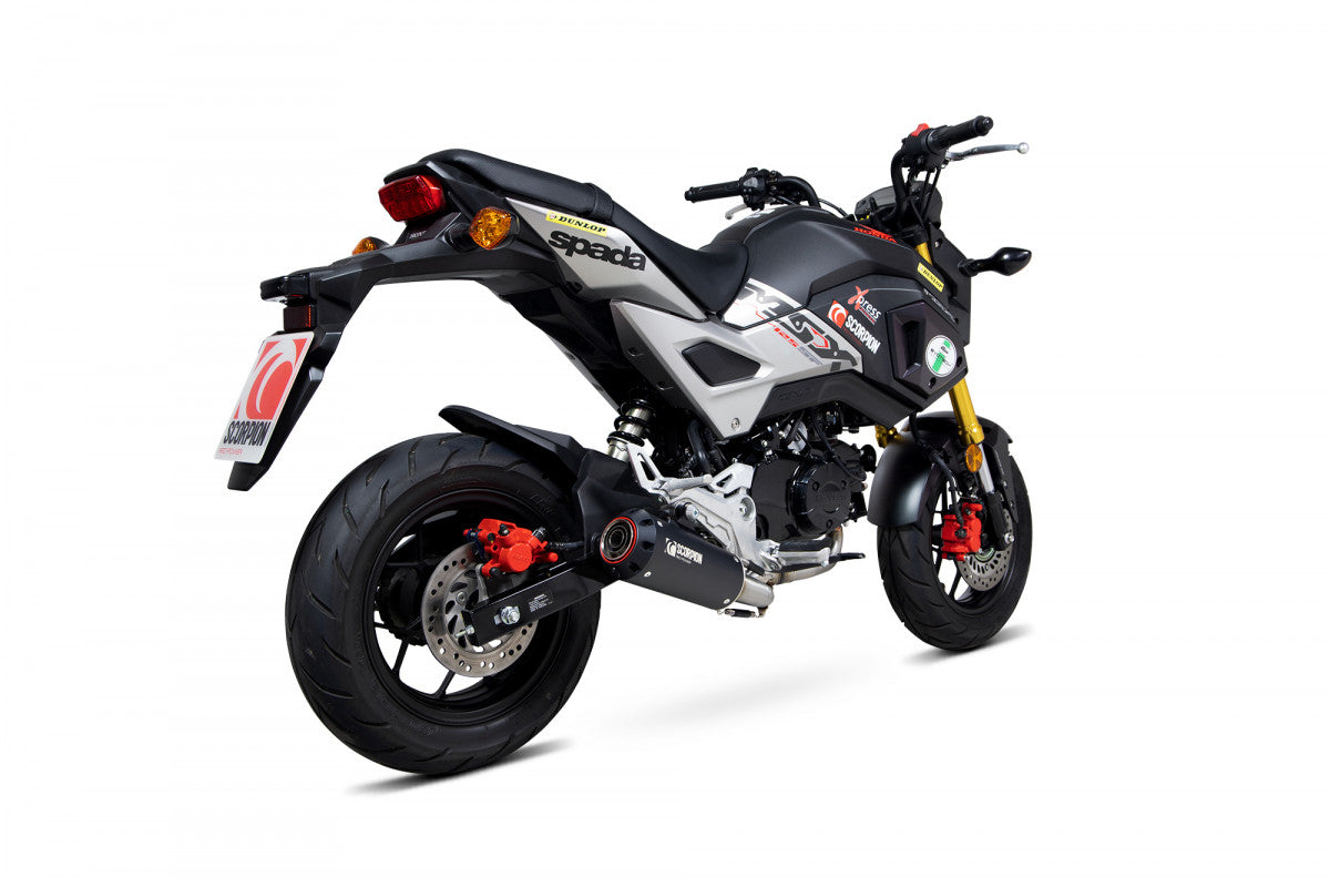 Scorpion PHA192SYSBCER Honda MSX 125 Red Power Full System - Black Ceramic Coated Sleeve | ML Performance UK UK