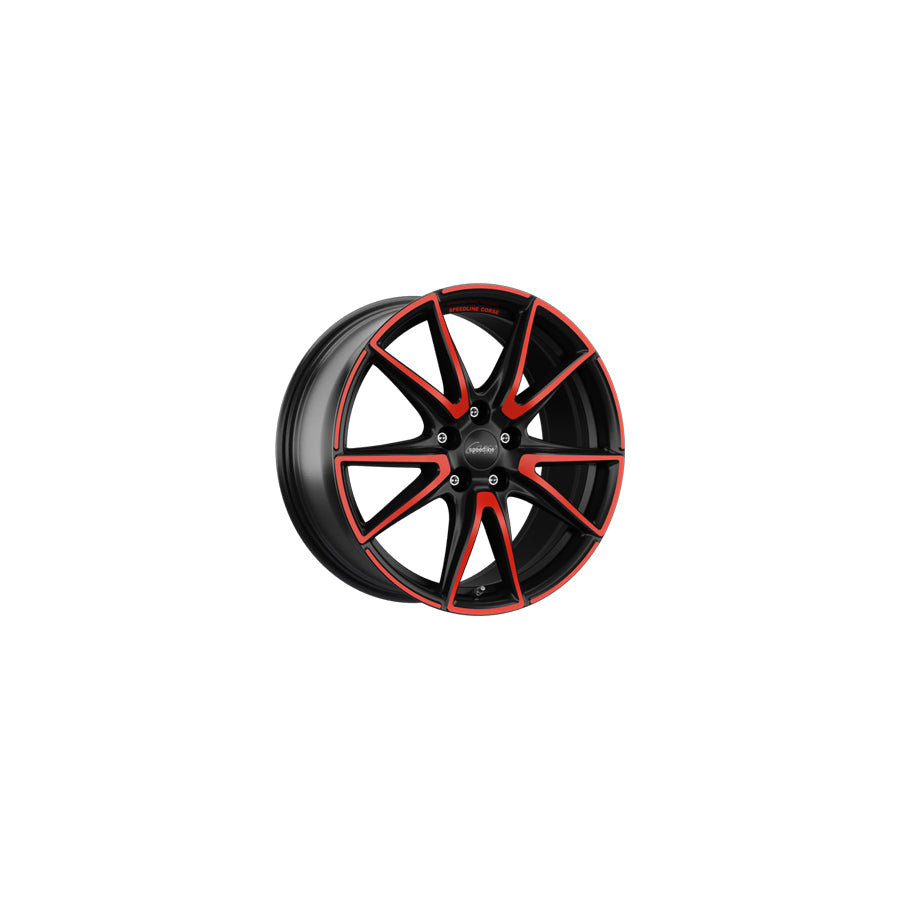 Speedline Corse SL6 Vettore MCR 8.5x19 ET42 SL6.9855.05X/MCR Jetblack-Matt-Red Rim Wheel | ML Performance UK Car Parts