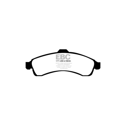 EBC DP61618 Chevrolet Saab Greenstuff Front Brake Pads (Inc. Trailblazer & 9-7X) 2 | ML Performance UK Car Parts