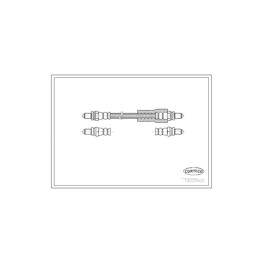 Corteco 19026905 Brake Hose For Ford Escort | ML Performance UK