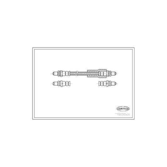 Corteco 19026905 Brake Hose For Ford Escort | ML Performance UK