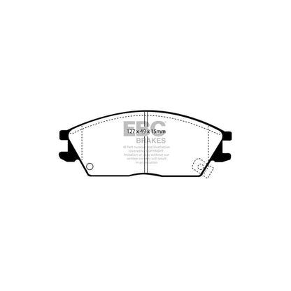 EBC PD11KF1061 Honda Accord Greenstuff Front Brake Pad & GD Disc Kit - Tokico Caliper 2 | ML Performance UK Car Parts
