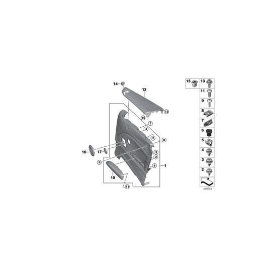 Genuine BMW 51439492240 F23 F23 Side Trim Cover, Leather, Right BLACK EXKLUSIV (Inc. 220i, M235iX & 218i) | ML Performance UK Car Parts