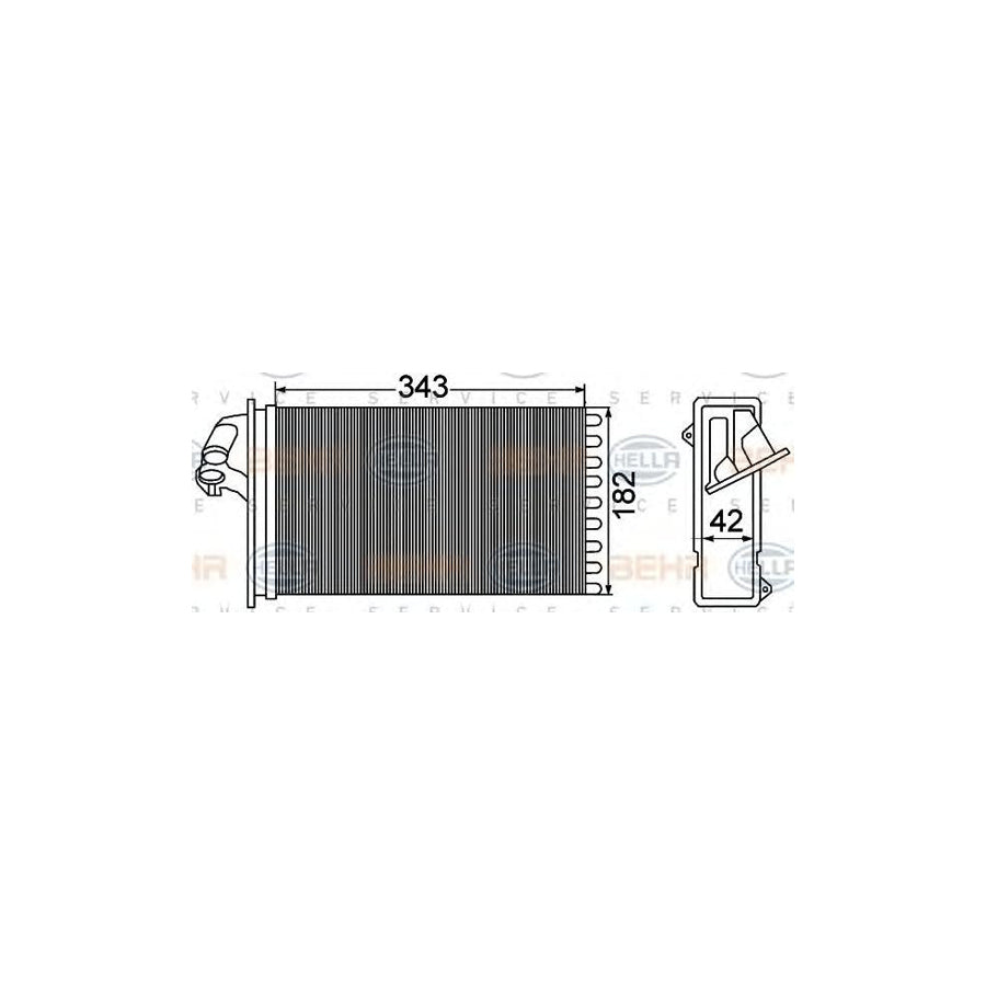 Hella 8FH 351 308-431 Heater Matrix