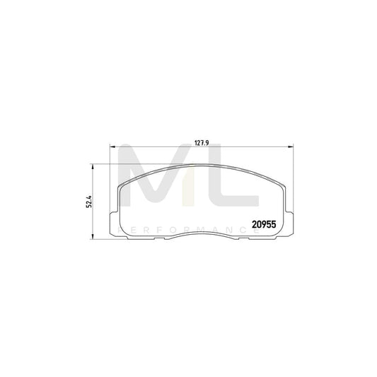 Brembo P 54 006 Brake Pad Set Excl. Wear Warning Contact | ML Performance Car Parts