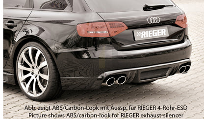 Rieger 00055507 Audi B8 B81 A4 Rear Diffuser 4 | ML Performance UK Car Parts