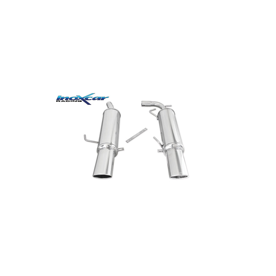 InoXcar RECL.14.120 Renault Clio 2 Central Stainless Steel Rear Exhaust | ML Performance UK Car Parts