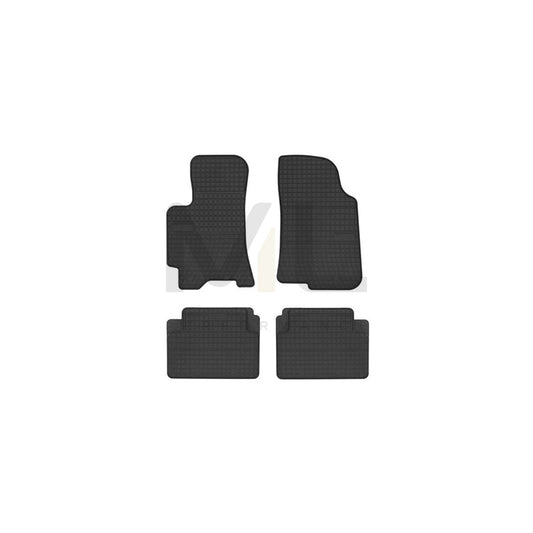 FROGUM 0704 Floor mat set for DAEWOO LANOS Elastomer, Front and Rear, Quantity: 4, Black | ML Performance Car Parts