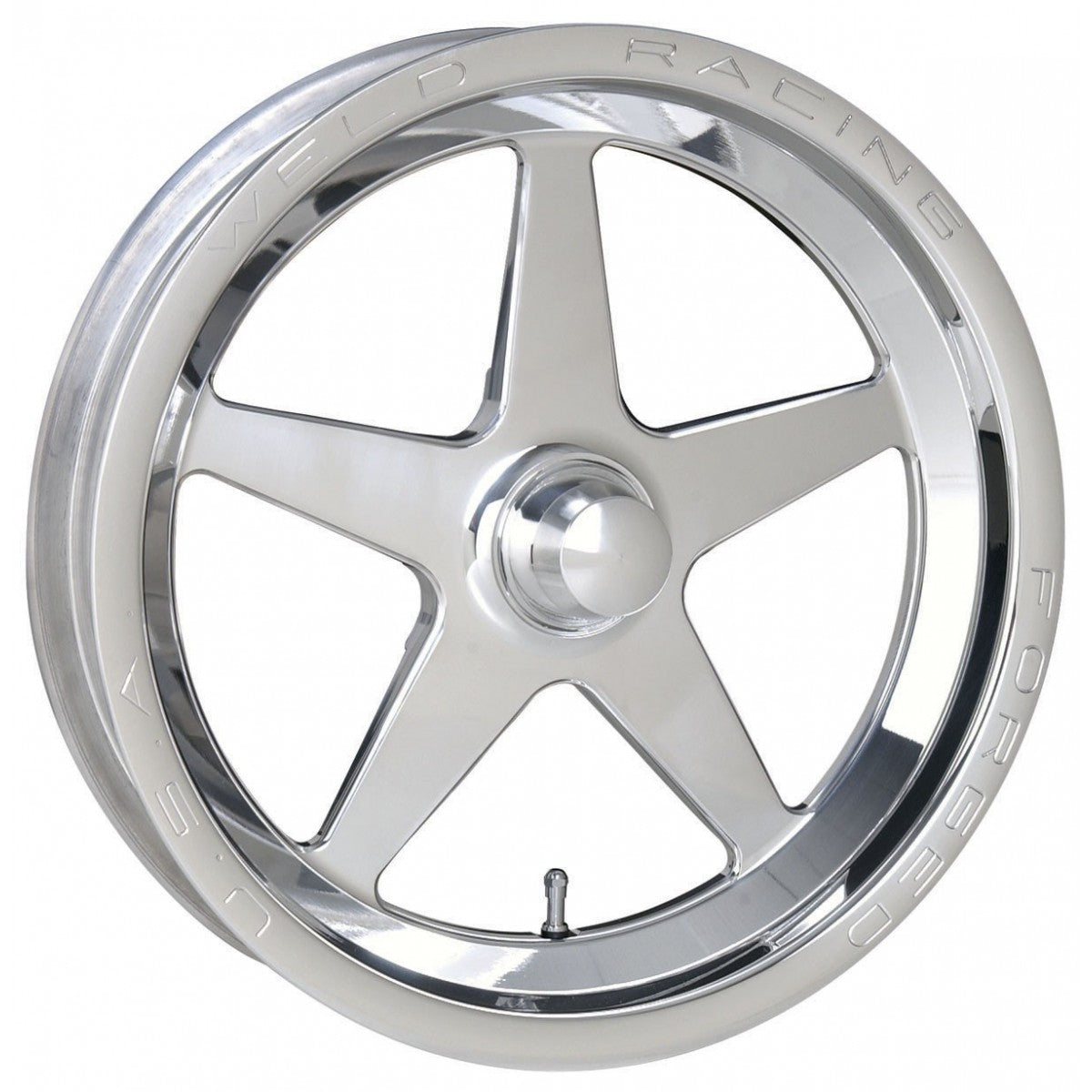 Weld 88-15000NB Alumastar Frontrunner Wheel 15x3.5 Anglia Spindle - NB ET-13 BS1.75 Polished