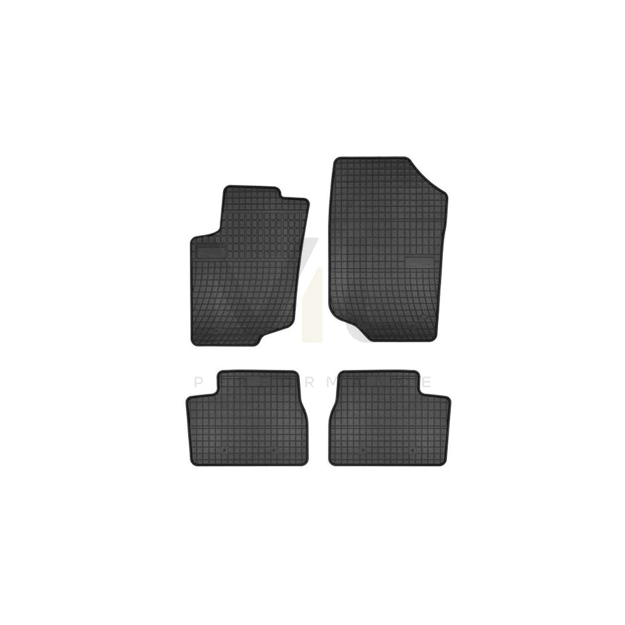 FROGUM Tailored 0631 Floor mat set for PEUGEOT 207 Hatchback Elastomer, Front and Rear, Quantity: 4, Black | ML Performance Car Parts