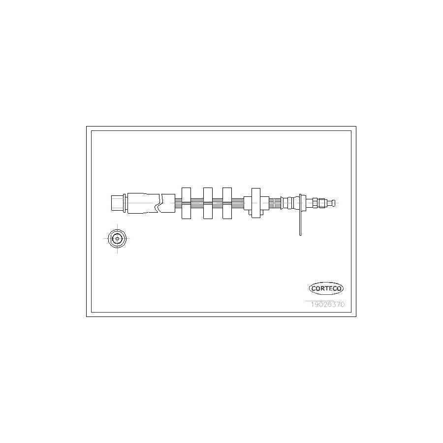 Corteco 19026370 Brake Hose For Peugeot 406 | ML Performance UK