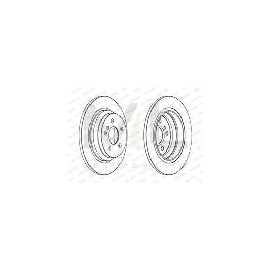 FERODO PREMIER DDF1770C Brake Disc Solid, Coated, with bolts/screws | ML Performance Car Parts