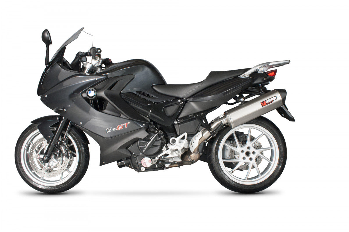 Scorpion RBM71SEO BMW Serket Parallel Slip-On - Brushed Stainless Steel Sleeve (F800 GT / F800 R) | ML Performance UK UK