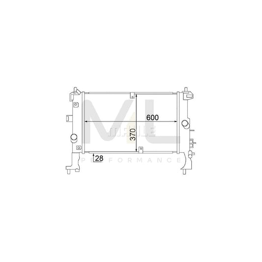 MAHLE ORIGINAL CR 1500 000S Engine radiator Brazed cooling fins, Manual Transmission | ML Performance Car Parts
