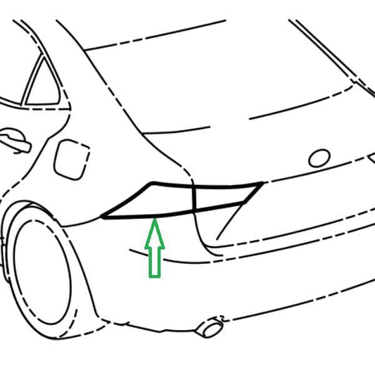 Genuine Lexus 81551-53280 IS Phase 3 O/S Outer Light Assembly