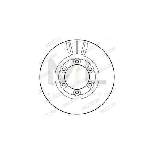 FERODO DDF2161C Brake Disc Vented, Coated | ML Performance Car Parts