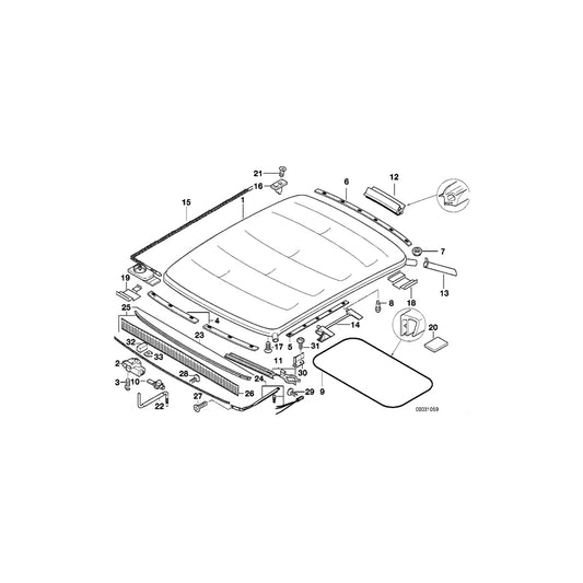 Genuine BMW 54112268584 E36 Lateral Rail (Inc. 318tds, 318ti & 316i 1.6) | ML Performance UK