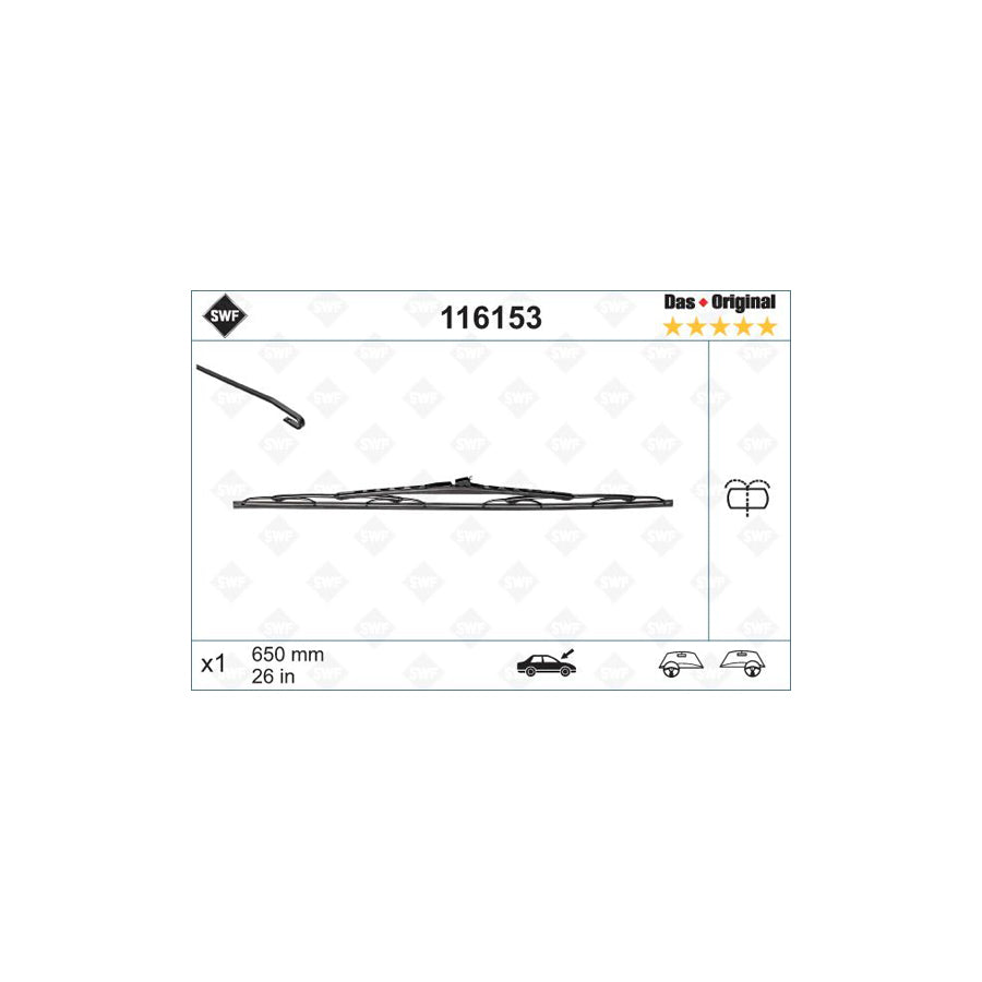 Swf Original 116153 Wiper Blade | ML Performance UK Car Parts