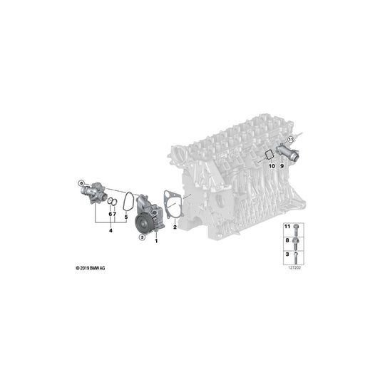 Genuine BMW 11517794244 E46 E65 E66 Coolant Pump, Mechanical (Inc. 318d, 330d & 320Cd) | ML Performance UK Car Parts