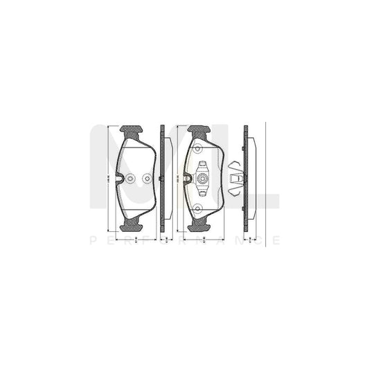 Bosch 0986Tb2668 Brake Pad Set Excl. Wear Warning Contact  | ML Performance Car Parts