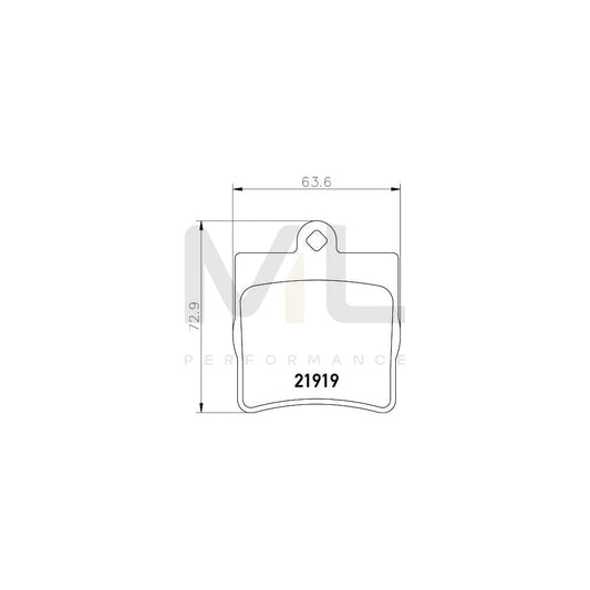 Hella 8DB 355 008-461 Brake Pad Set Not Prepared For Wear Indicator | ML Performance Car Parts