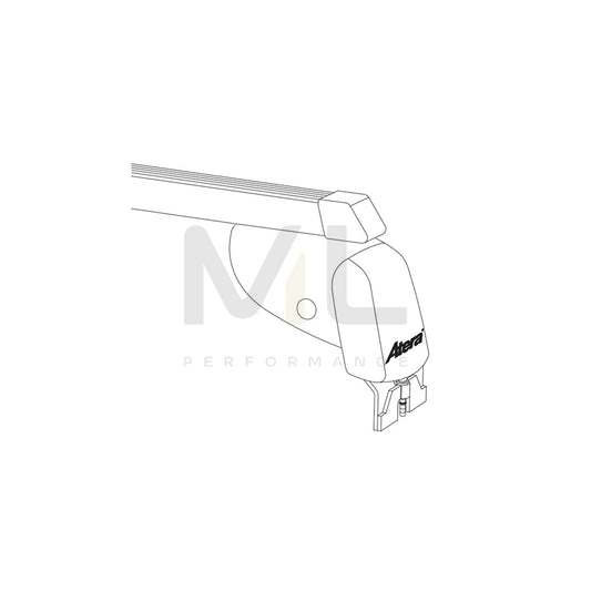 ATERA SIGNO 044243 Roof bars suitable for MERCEDES-BENZ R-Class (W251, V251) for closed roof rails, 112 cm, 100 kg, Steel | ML Performance Car Parts