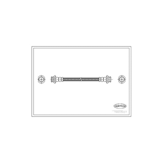 Corteco 19033027 Brake Hose For Nissan Micra Ii Hatchback (K11) | ML Performance UK