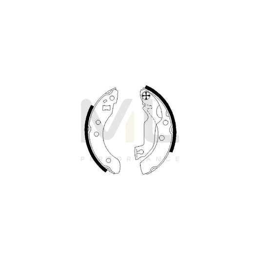 BOSCH 0 986 487 133 Brake Shoe Set | ML Performance Car Parts