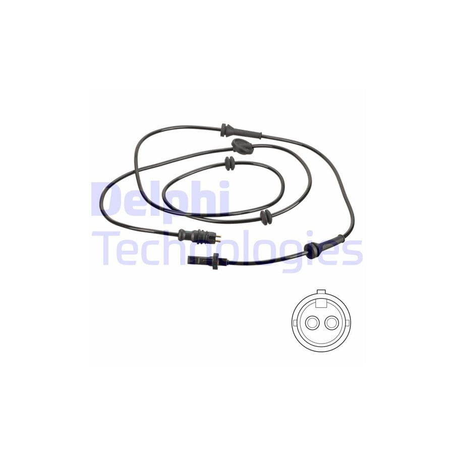 Delphi Ss20827 Abs Sensor For Fiat Doblo I Cargo (223)
