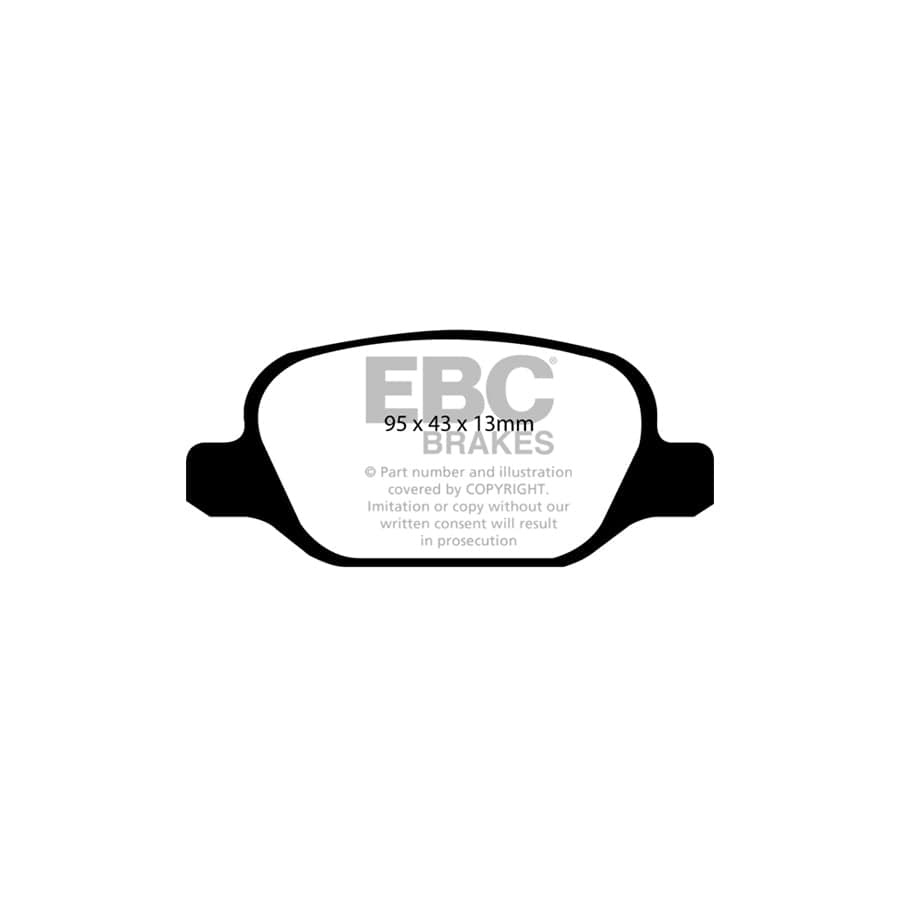 EBC PDKR307 Fiat Linea Ultimax Rear Brake Pad & Plain Disc Kit - TRW Caliper 2 | ML Performance UK Car Parts