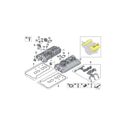 Genuine BMW 11128678691 G05 G07 Mount For Pressure Sensor (Inc. X5 50iX & X7 50iX) | ML Performance UK Car Parts
