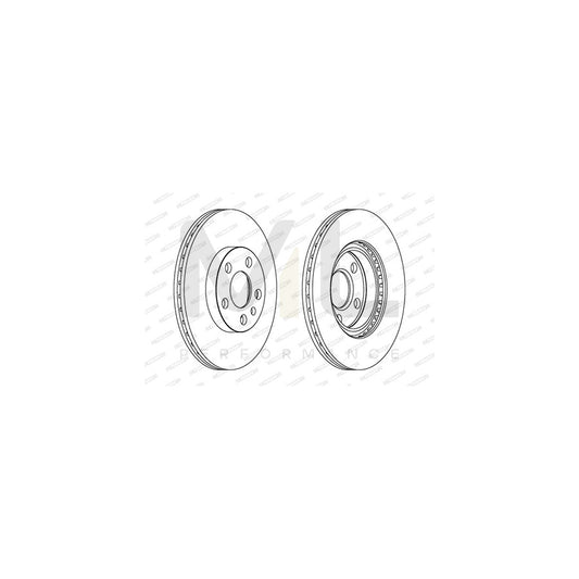 FERODO PREMIER DDF842 Brake Disc Vented, without bolts/screws | ML Performance Car Parts