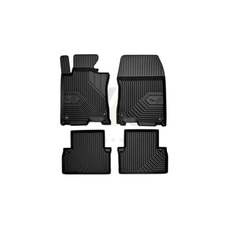 FROGUM Tailored 77407466 Floor mat set for HONDA ACCORD Elastomer, Front and Rear, Quantity: 4, Black | ML Performance Car Parts