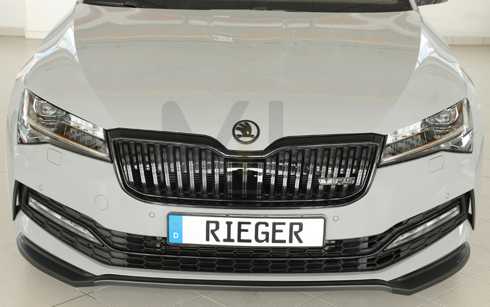 Rieger 00079047 Skoda 3T 3V Superb III Front Splitter 5 | ML Performance UK Car Parts