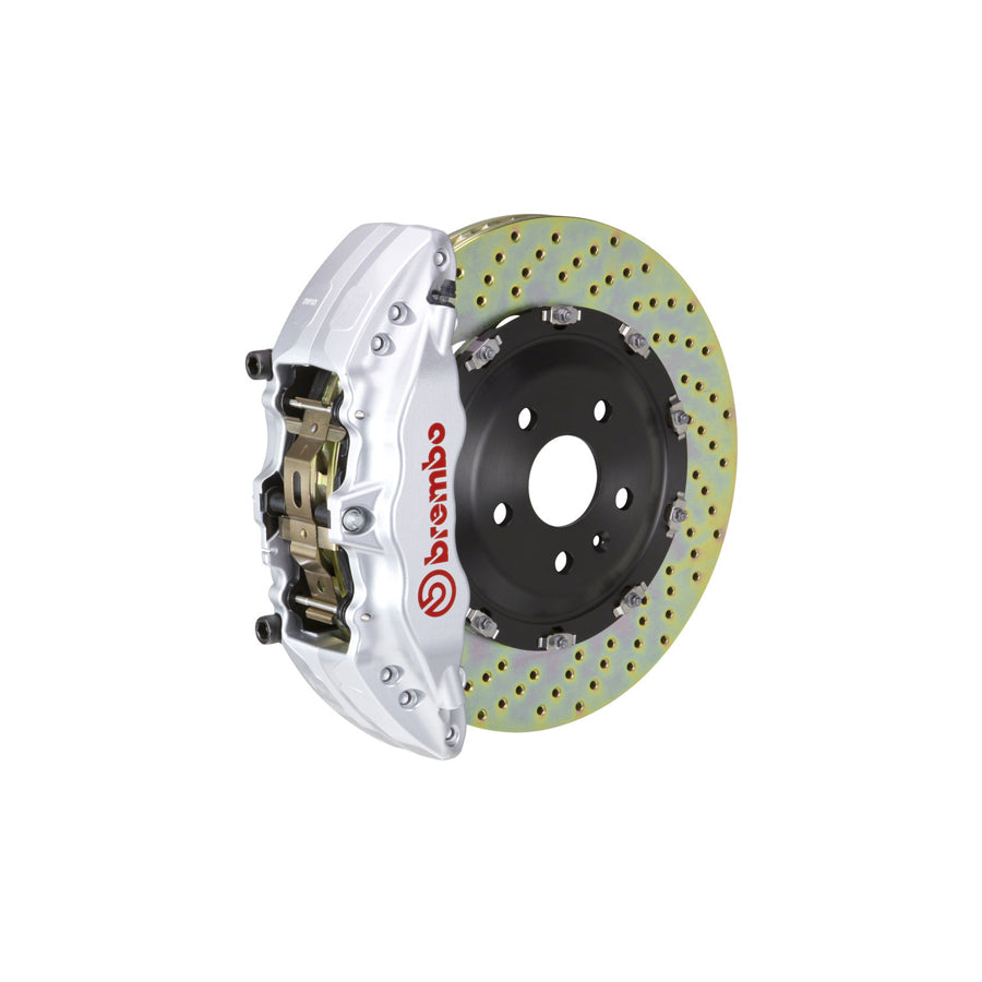 Brembo 1J1.9001A Chevrolet GMC Hummer Front GT 6-Pistons Drilled 2-piece Big Brake Kit (Inc. Avalanche, Sierra, Yukon, H2)