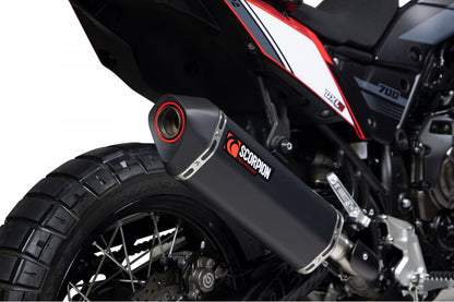Scorpion RYA114BCER Yamaha Tenere 700 Serket Parallel Slip-On - Black Ceramic Coated Sleeve | ML Performance UK UK