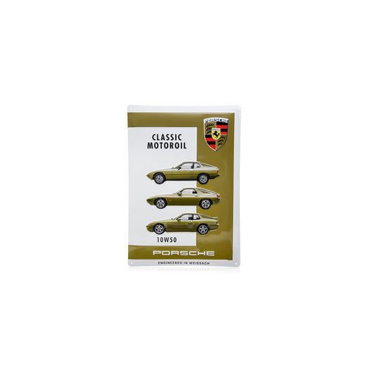 Genuine Porsche Metal Plate – Porsche Classic Motoroil 10W50 | ML Performance UK Car Parts