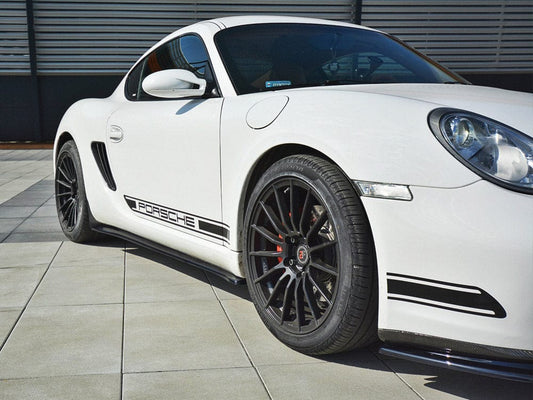 Maxton Design PO-CA-S-987-SD1T Side Skirts Splitters Porsche Cayman S 987c | ML Performance UK Car Parts
