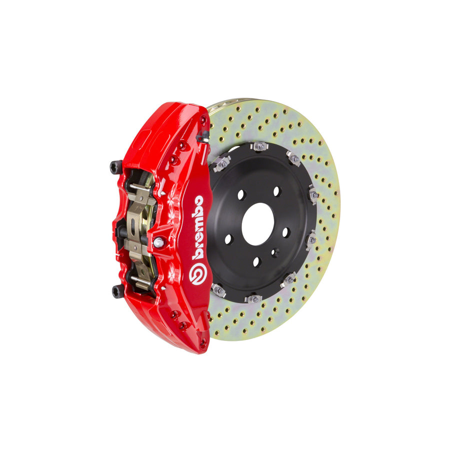 Brembo 1J1.9001A Chevrolet GMC Hummer Front GT 6-Pistons Drilled 2-piece Big Brake Kit (Inc. Avalanche, Sierra, Yukon, H2)