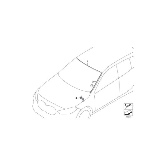 Genuine BMW 51717453943 F40 F44 Discharge Duct, Left (Inc. 118i, M135iX & 228iX) | ML Performance UK Car Parts